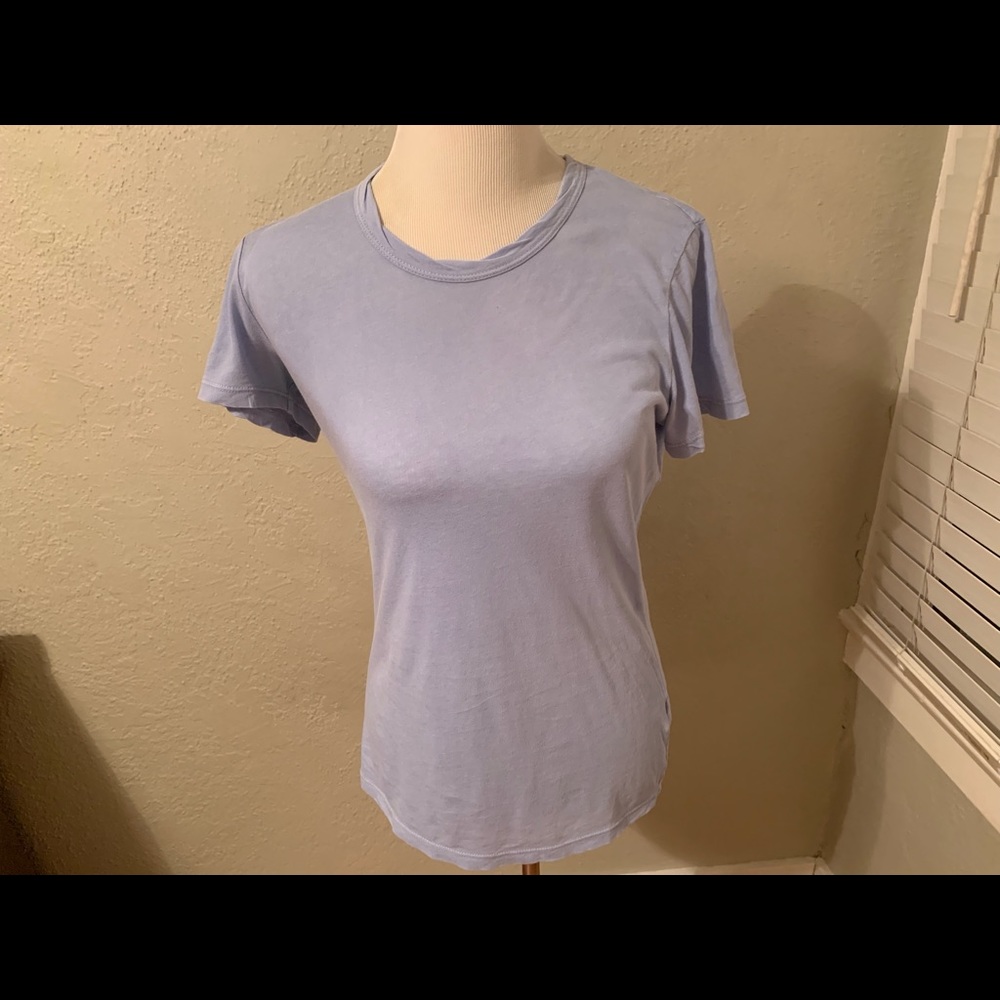 JAMES PERSE Blue crew T-shirt